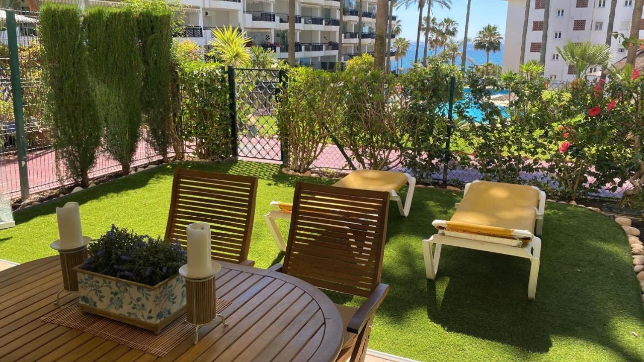 Mi Capricho, Beachfront, Grownfloor, Private Garden & Terrace Sitio de Calahonda Luaran gambar